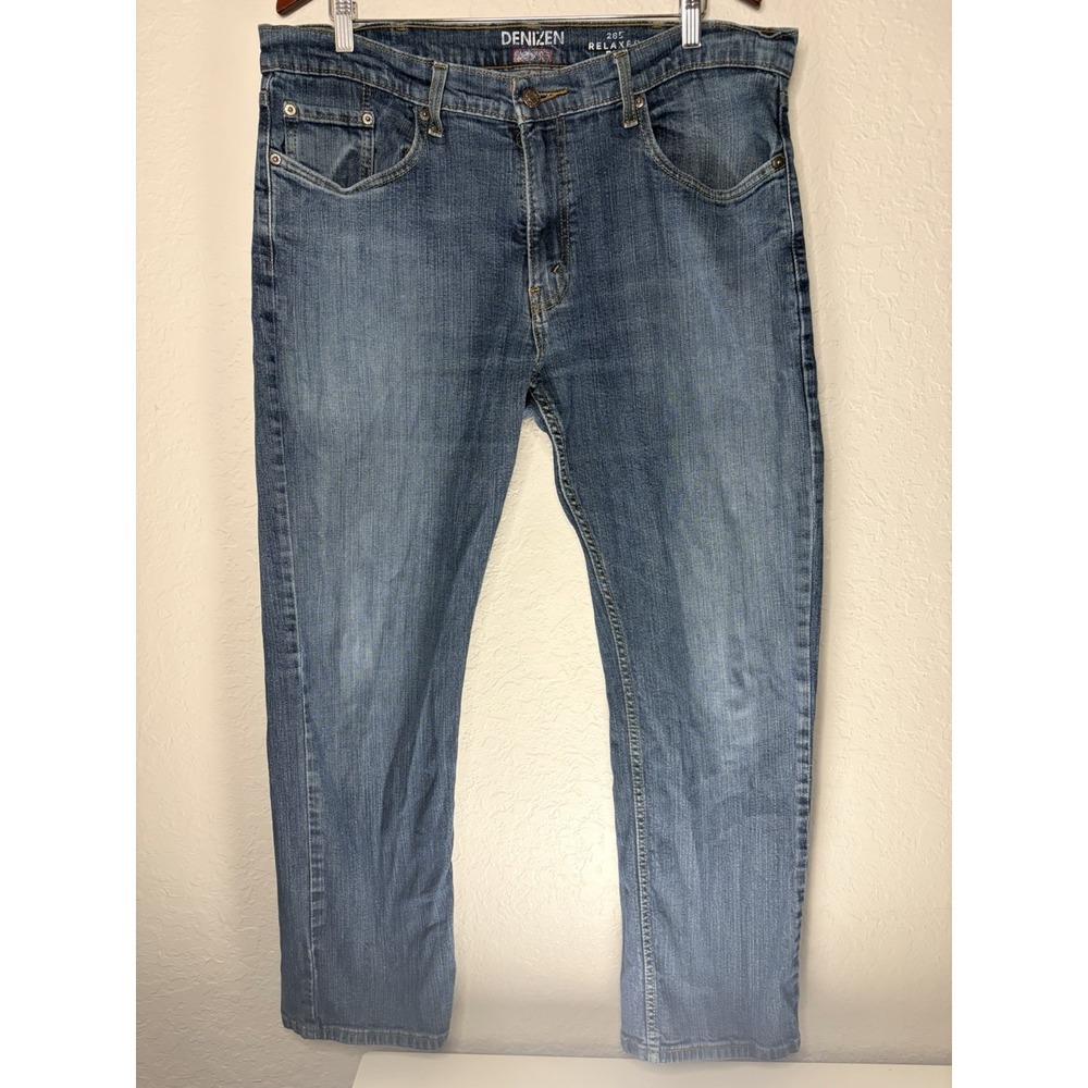 Denizen Levi's 285 Relaxed Fit Blue Denim Jeans. Size 38x32